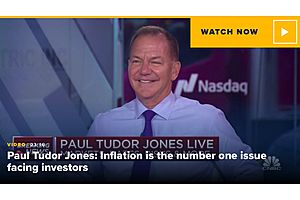Paul Tudor Jones Says Inflation Could Be Worse Than Feared, Biggest Threat to Markets and Society